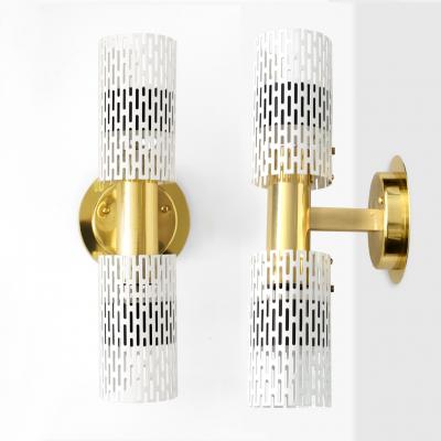  B hlmarks AB Bohlmarks A PAIR OF HARALD NOTINI DESIGNED SCONCES FOR B HLMARKS SWEDEN 1940 50 A 