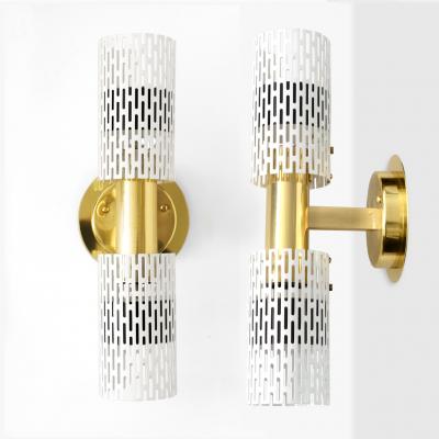  B hlmarks AB Bohlmarks A PAIR OF HARALD NOTINI DESIGNED SCONCES FOR B HLMARKS SWEDEN 1940 50 B 