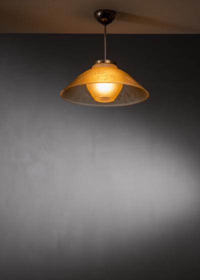  B hlmarks AB Bohlmarks Amber glass pendant lamp
