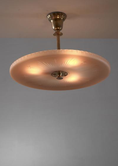  B hlmarks AB Bohlmarks Amber glass pendant lamp