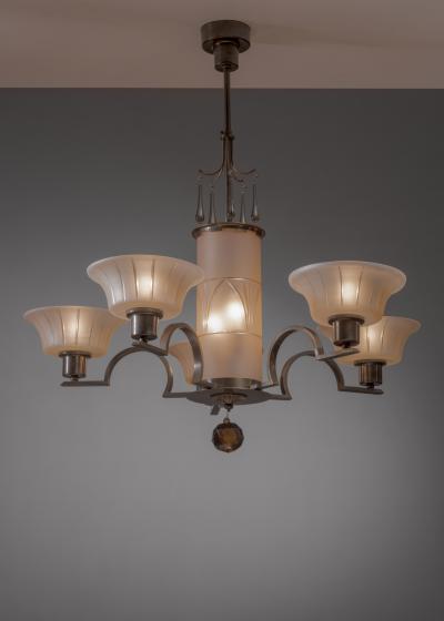  B hlmarks AB Bohlmarks Art Deco chandelier