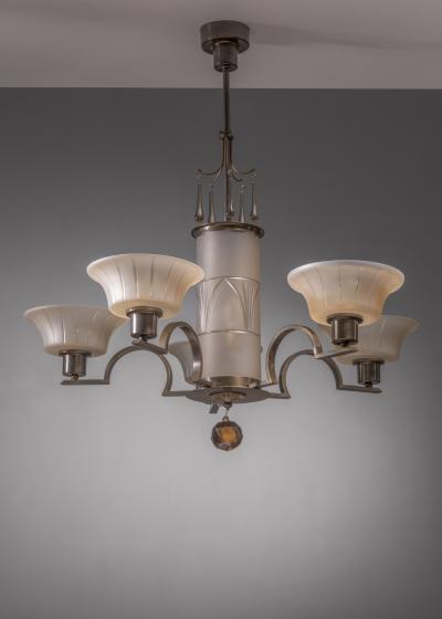  B hlmarks AB Bohlmarks Art Deco chandelier