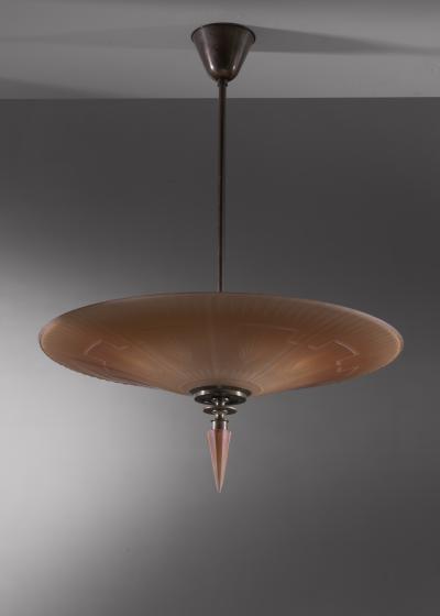  B hlmarks AB Bohlmarks B hlmarks Art Deco glass pendant