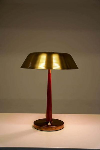  B hlmarks AB Bohlmarks B hlmarks Table Lamp Model 15474 by Harald Notini Sweden 1940s