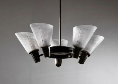  B hlmarks AB Bohlmarks B hlmarks brass and glass chandelier