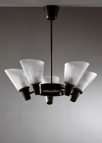  B hlmarks AB Bohlmarks B hlmarks brass and glass chandelier
