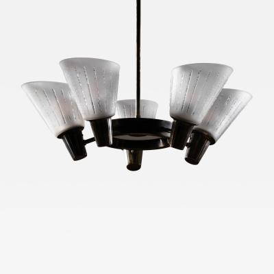  B hlmarks AB Bohlmarks B hlmarks brass and glass chandelier