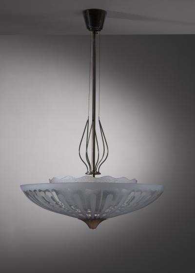  B hlmarks AB Bohlmarks B hlmarks brass and glass pendant lamp