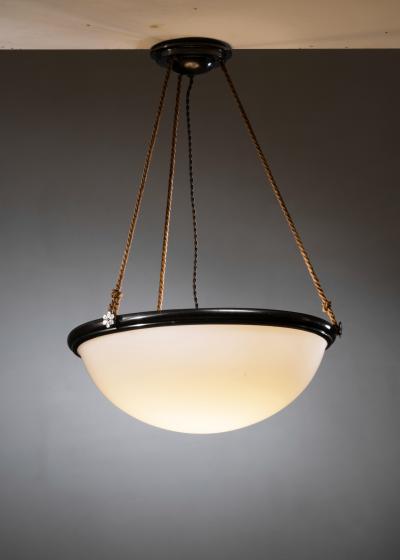  B hlmarks AB Bohlmarks B hlmarks brass and opaline glass pendant