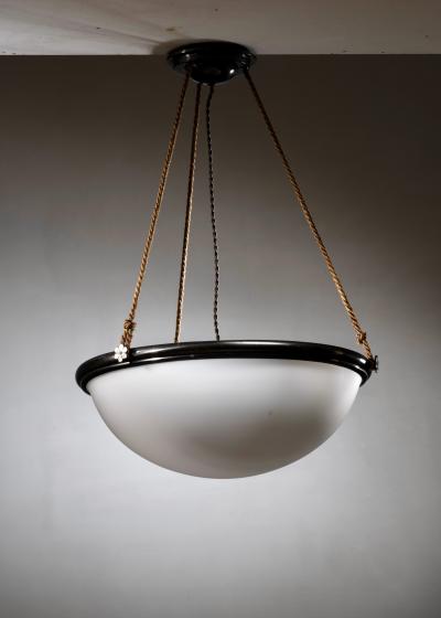  B hlmarks AB Bohlmarks B hlmarks brass and opaline glass pendant