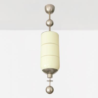  B hlmarks AB Bohlmarks BOHLMARKS SWEDISH ART DECO PENDANT WITH CAPSULE SHAPED GLASS SHADE
