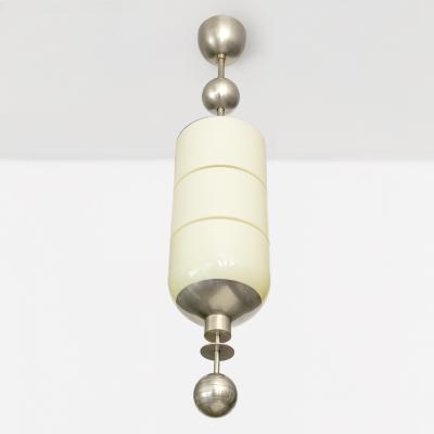  B hlmarks AB Bohlmarks BOHLMARKS SWEDISH ART DECO PENDANT WITH CAPSULE SHAPED GLASS SHADE