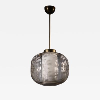  B hlmarks AB Bohlmarks Bohlmarks etched glass pendant lamp