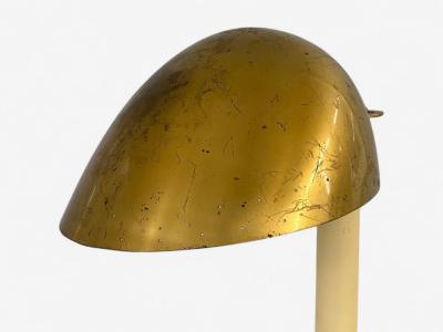  B hlmarks AB Bohlmarks Harald Notini Swedish Modern Patinated Brass Wood Rare Table Lamp 1930s