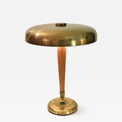  B hlmarks AB Bohlmarks Large Swedish Grace Art Deco Table Lamp by Harald Notini for B hlmarks AB