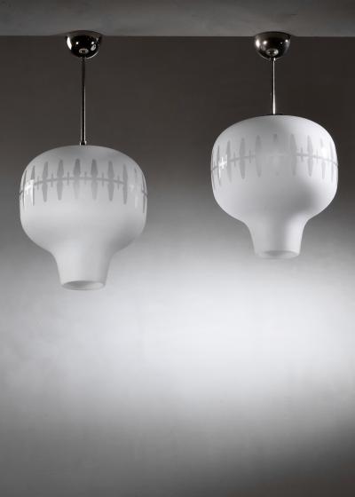  B hlmarks AB Bohlmarks Pair of B hlmarks pendant lamps