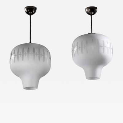  B hlmarks AB Bohlmarks Pair of B hlmarks pendant lamps