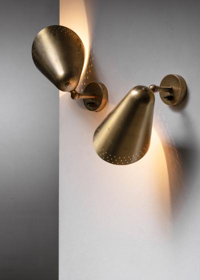  B hlmarks AB Bohlmarks Pair of Harald Notini wall lamps for B hlmarks