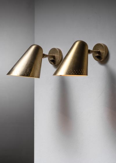  B hlmarks AB Bohlmarks Pair of Harald Notini wall lamps for B hlmarks