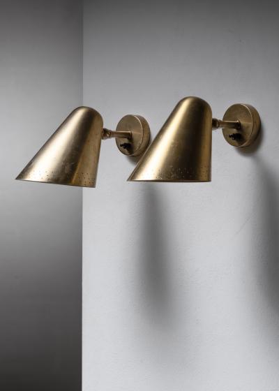  B hlmarks AB Bohlmarks Pair of Harald Notini wall lamps for B hlmarks
