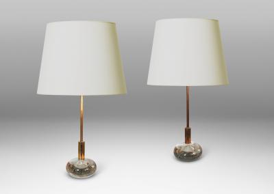  B hlmarks AB Bohlmarks Pair of Table Lamps by Harald Notini for B hlmarks