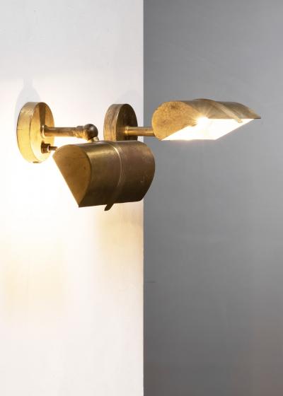  B hlmarks AB Bohlmarks Pair of brass B hlmarks wall lamps