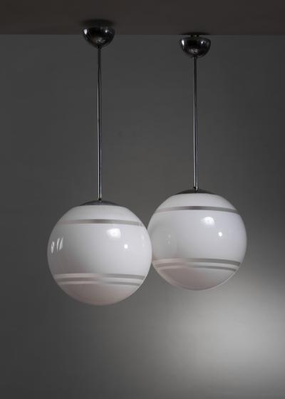  B hlmarks AB Bohlmarks Pair of globe pendants