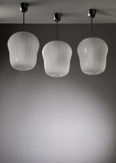  B hlmarks AB Bohlmarks Set of 3 B hlmarks striped glass pendants