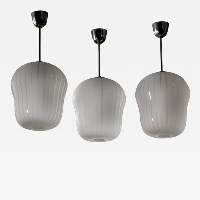  B hlmarks AB Bohlmarks Set of 3 B hlmarks striped glass pendants