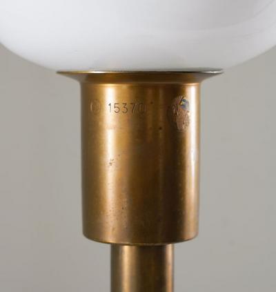  B hlmarks AB Bohlmarks Swedish Brass and Teak Floor Lamp by B hlmarks