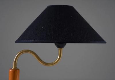  B hlmarks AB Bohlmarks Swedish Midcentury Table Lamp in Brass by B hlmarks