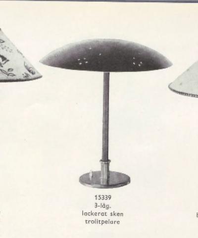  B hlmarks AB Bohlmarks Swedish Modern Brass Table Lamp by B hlmarks