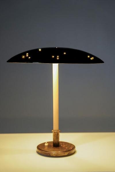  B hlmarks AB Bohlmarks Swedish Modern Brass Table Lamp by B hlmarks