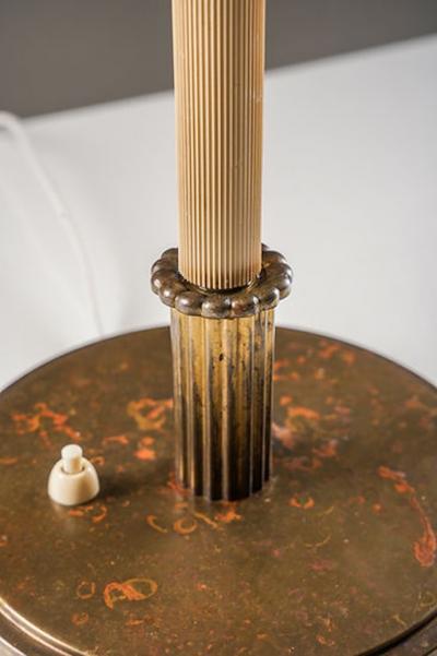  B hlmarks AB Bohlmarks Swedish Modern Brass Table Lamp by B hlmarks