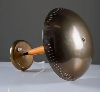  B hlmarks AB Bohlmarks Swedish Modern Brass Table Lamp by B hlmarks