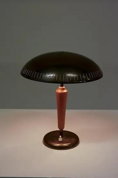  B hlmarks AB Bohlmarks Swedish Modern Brass Table Lamp by B hlmarks