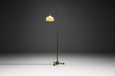  B hlmarks Model E103 Art Deco Floor Lamp by B hlmarks Sweden 1930s