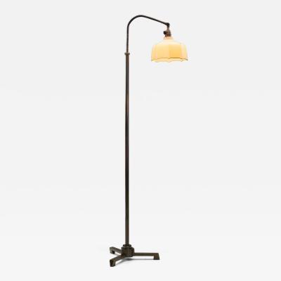  B hlmarks Model E103 Art Deco Floor Lamp by B hlmarks Sweden 1930s