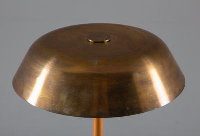 B hlmarks Swedish Midcentury Table Lamp in Brass by Harald Notini for B hlmarks
