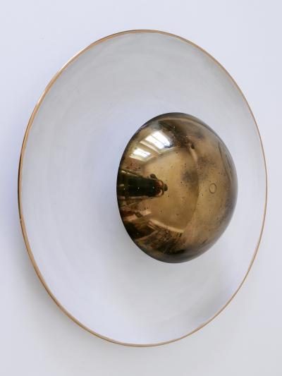  B nte Remmler Rare Mid Century Modern Flush Mount or Sconce by B nte Remmler Germany 1950s