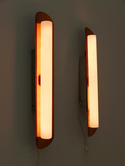  B nte Remmler Set of Two Elegant Mid Century Modern Sconces by B nte Remmler Germany 1960s