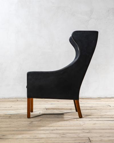  B rge Mogensen Borge Mogensen B rge Mogensen Model 2204 Lounge Chair Leather Wood 1963