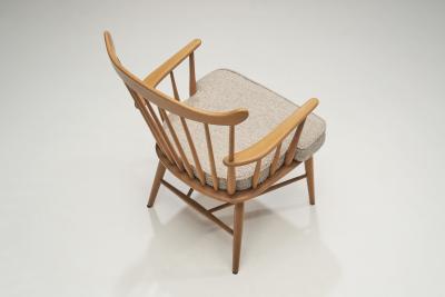  B rge Mogensen Borge Mogensen Beech Slatback Chairs by B rge Mogensen for FDB M bler Denmark 1960s