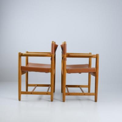  B rge Mogensen Borge Mogensen Borge Mogensen Armchairs 3238 Hunting Chair in Oak Leather Fredericia