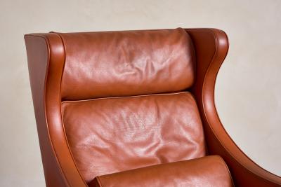  B rge Mogensen Borge Mogensen Borge Mogensen Leather Wingback Armchair