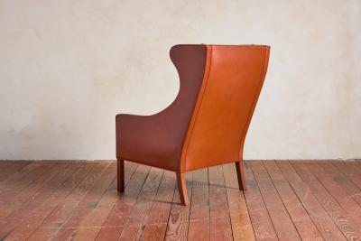  B rge Mogensen Borge Mogensen Borge Mogensen Leather Wingback Armchair