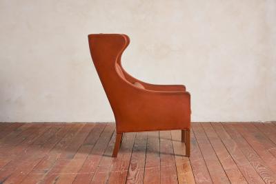  B rge Mogensen Borge Mogensen Borge Mogensen Leather Wingback Armchair