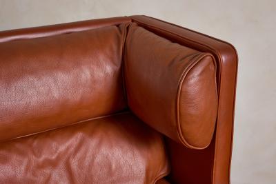  B rge Mogensen Borge Mogensen Borge Mogensen Leather Wingback Settee