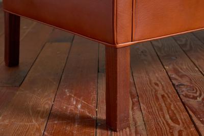  B rge Mogensen Borge Mogensen Borge Mogensen Leather Wingback Settee