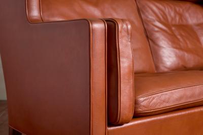  B rge Mogensen Borge Mogensen Borge Mogensen Leather Wingback Settee